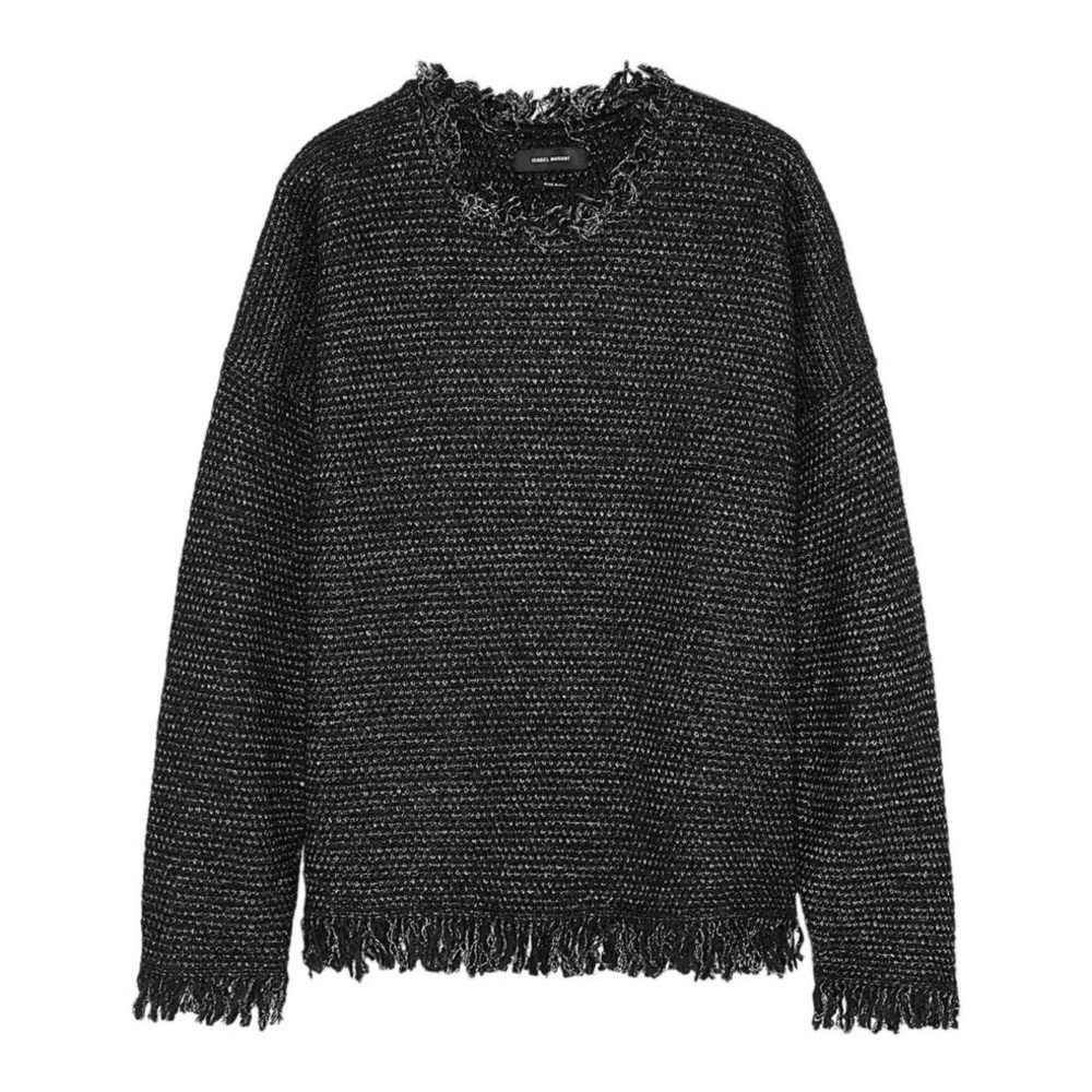 Isabel Marant • Oversized Chunky Fringe Sweater - Picture 2 of 8